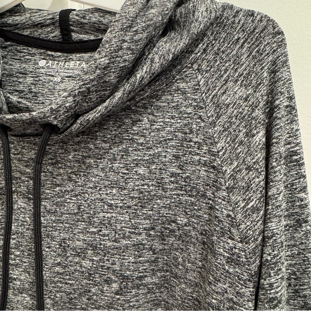 Athleta Gray Uptempo Hooded Athletic Pullover XS - Picture 5 of 10